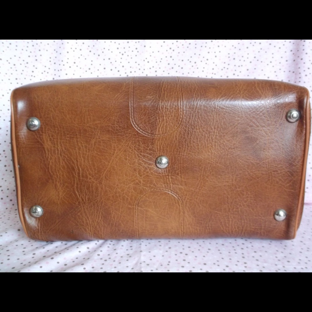 Vintage Leather Eddie Bauer travel bag RARE - Picture 6 of 8